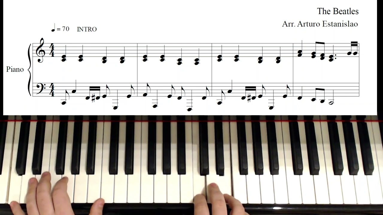 Let it Be - The Beatles | Piano Cover + Partitura Gratis / Free Sheet Music