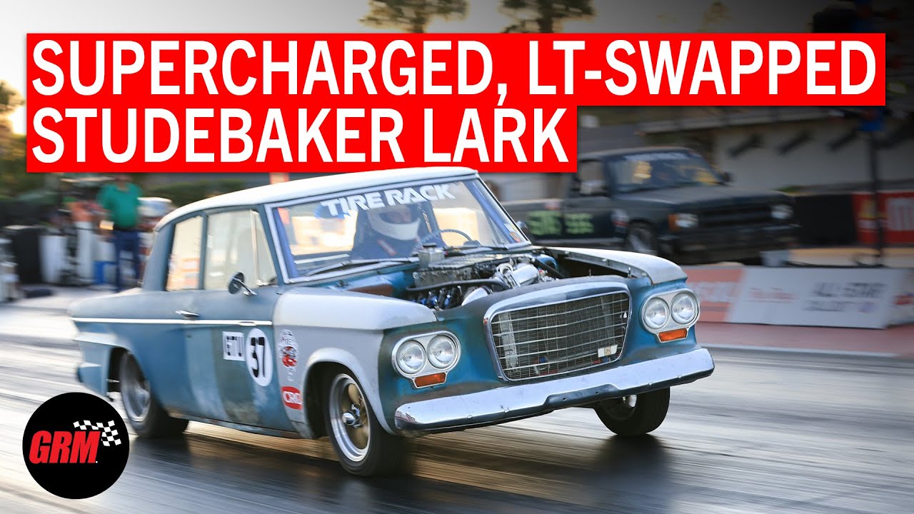 Этот Studebaker Lark с турбонаддувом и заменой LT сотрясает Стрип и улицы