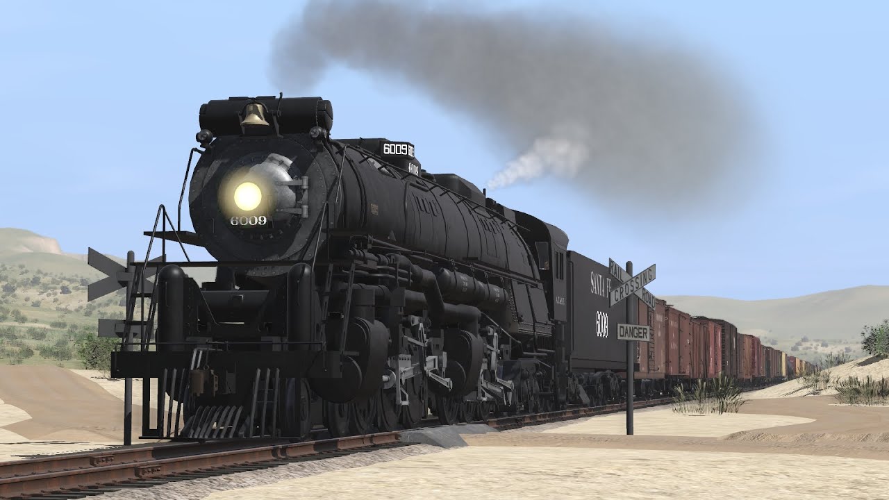 Santa Fe 4-6-6-4s Across Cajon
