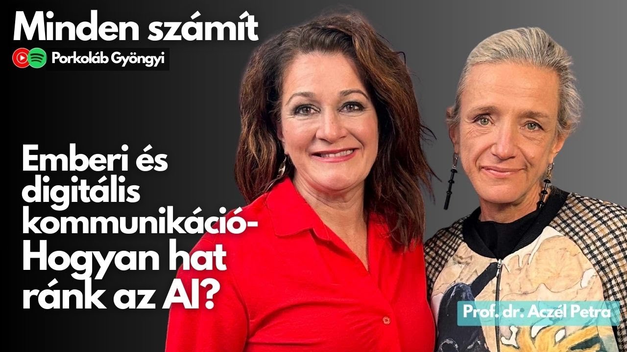 Emberi és digitális kommunikáció - Hogyan hat ránk az AI? - beszélgetés Aczél Petrával