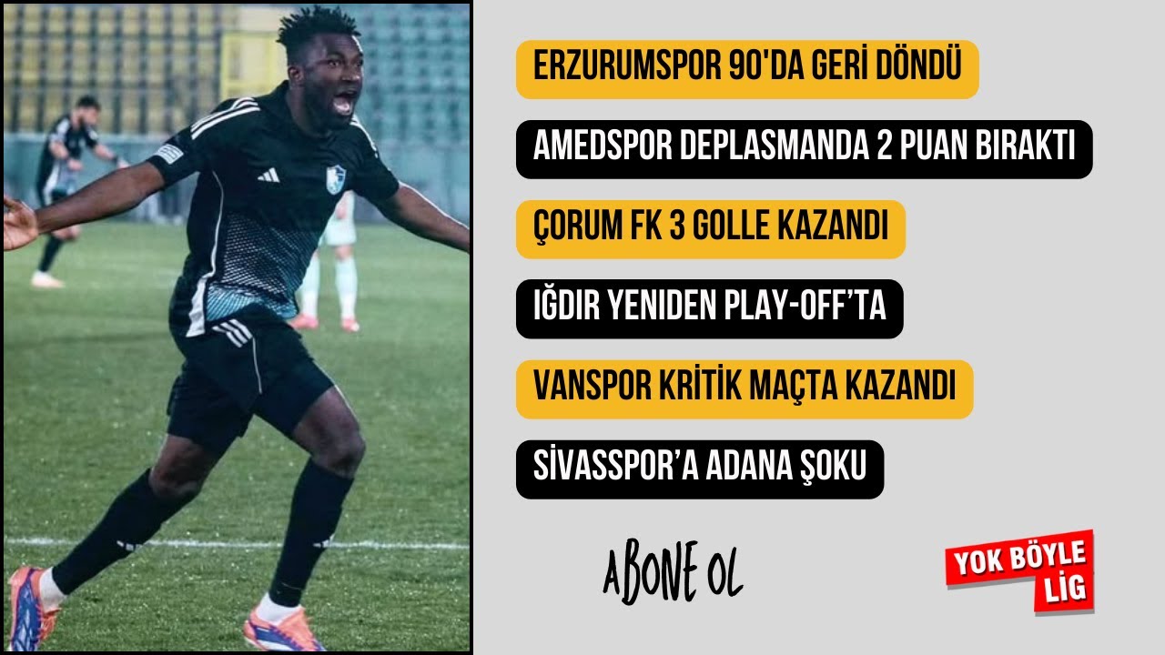 Erzurumspor, Amedspor, Sivasspor, Çorum, Vanspor, Iğdır | TFF 3. Lig