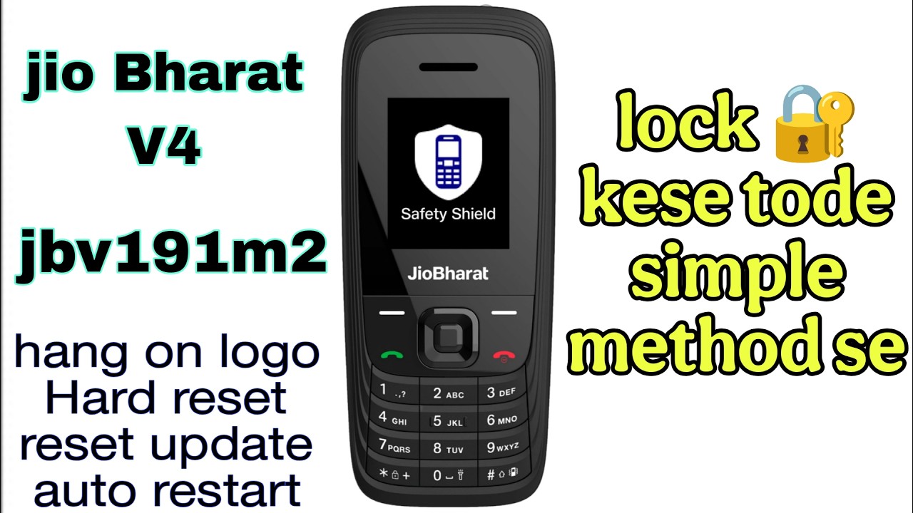 🔓 Jio Bharat V4 (JBV191M2) Lock Remove | Password Reset 100% Working Method 2026 paid file ₹49