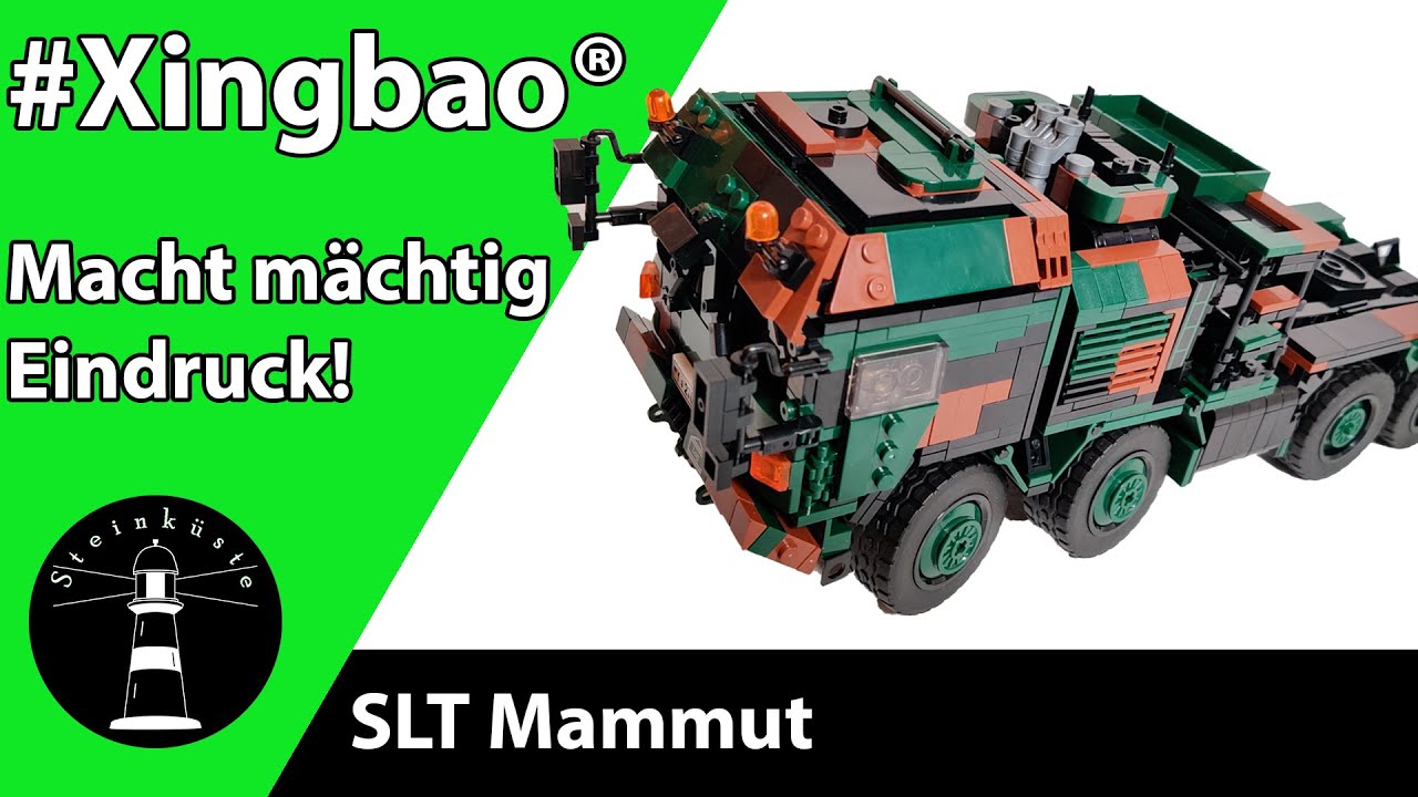 Fing stark an und ließ stärker nach - BlueBrixx® und Xingbao® XB-06046 - SLT Mammut - Bundeswehr