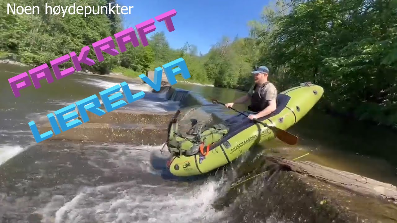 Lierelva med Packraft, rafting på lavt nivå! Vegadesigns Nordmarka 270 westsystem.no