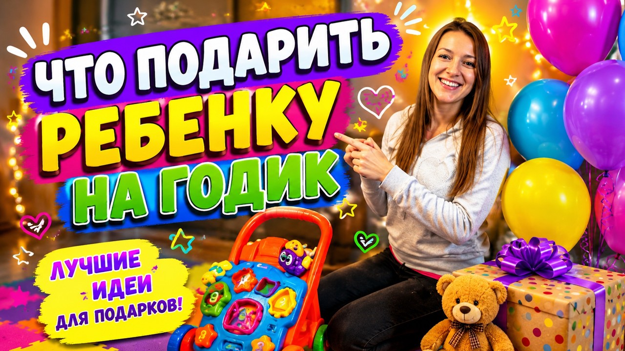 ЧТО ПОДАРИТЬ РЕБЕНКУ НА ГОДИК | ЛУЧШИЕ ИДЕИ ДЛЯ ПОДАРКОВ