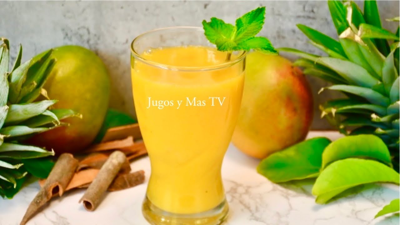 Es tan delicioso y nutritivo que te encantará Jugo de Mango con un toque diferente Jugos y Más TV