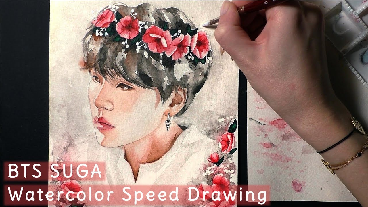 [SpeedDrawing] BTS SUGA - InBloom OT7 series