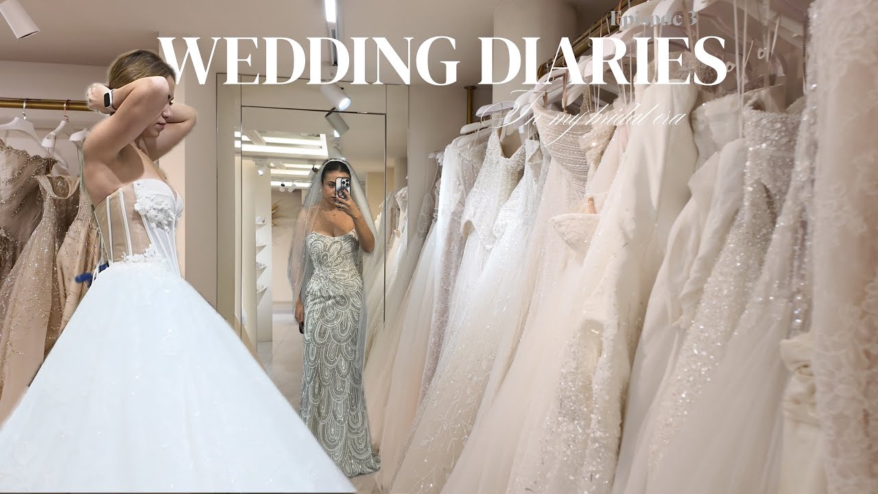 WEDDING DIARIES episode 3 (wedding dresses try on, appointments, yap…)