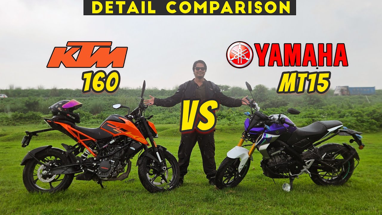 2025 KTM Duke 160 vs 2025 Yamaha MT 15 🔥 Full Comparison | Best 160cc Bike in India?