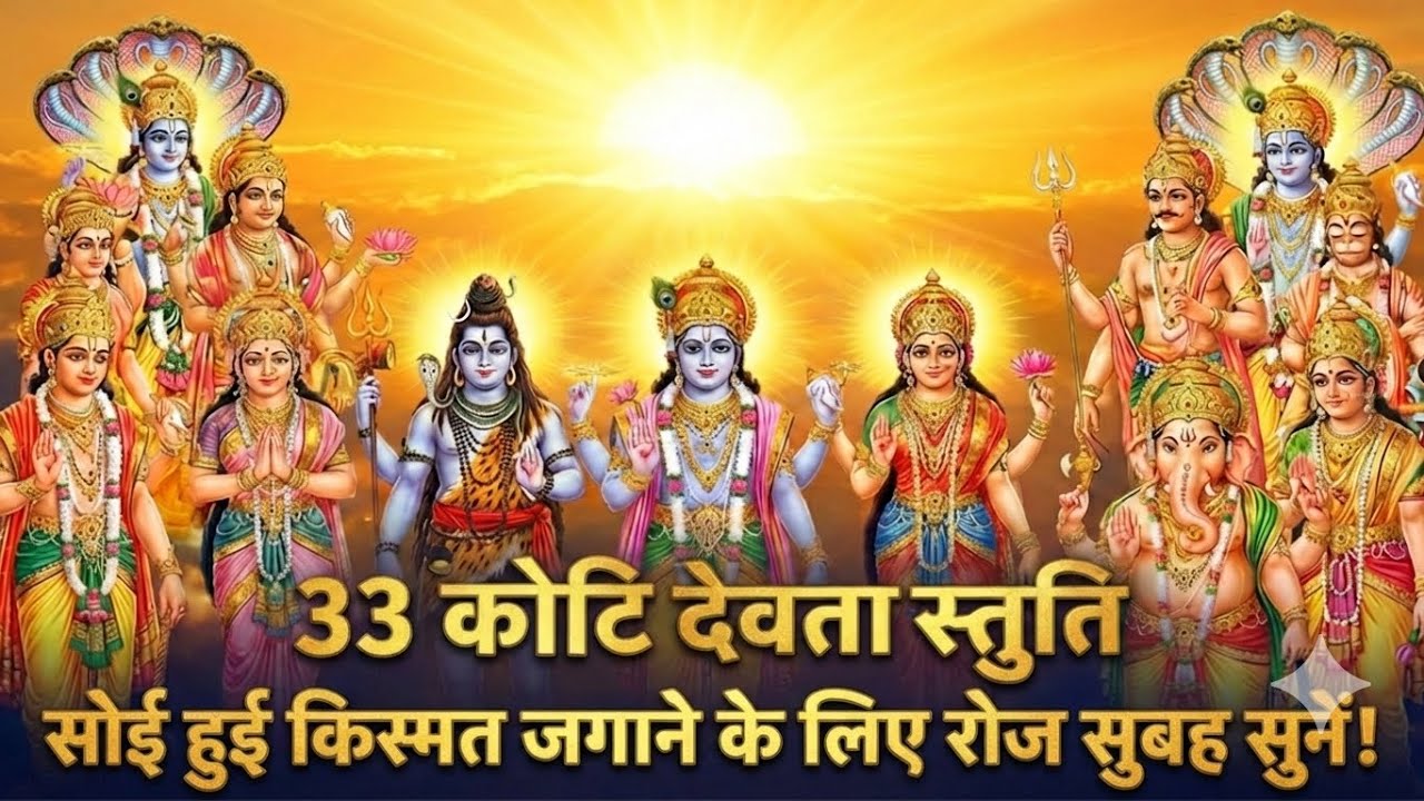 33 Koti Devta Stuti: सोई हुई किस्मत जगाने के लिए रोज सुबह सुनें!