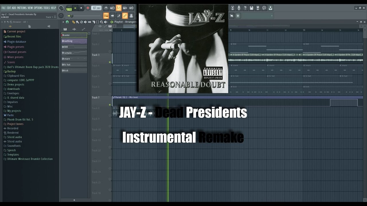 JAY-Z - Dead Presidents Instrumental Remake Fl Studio