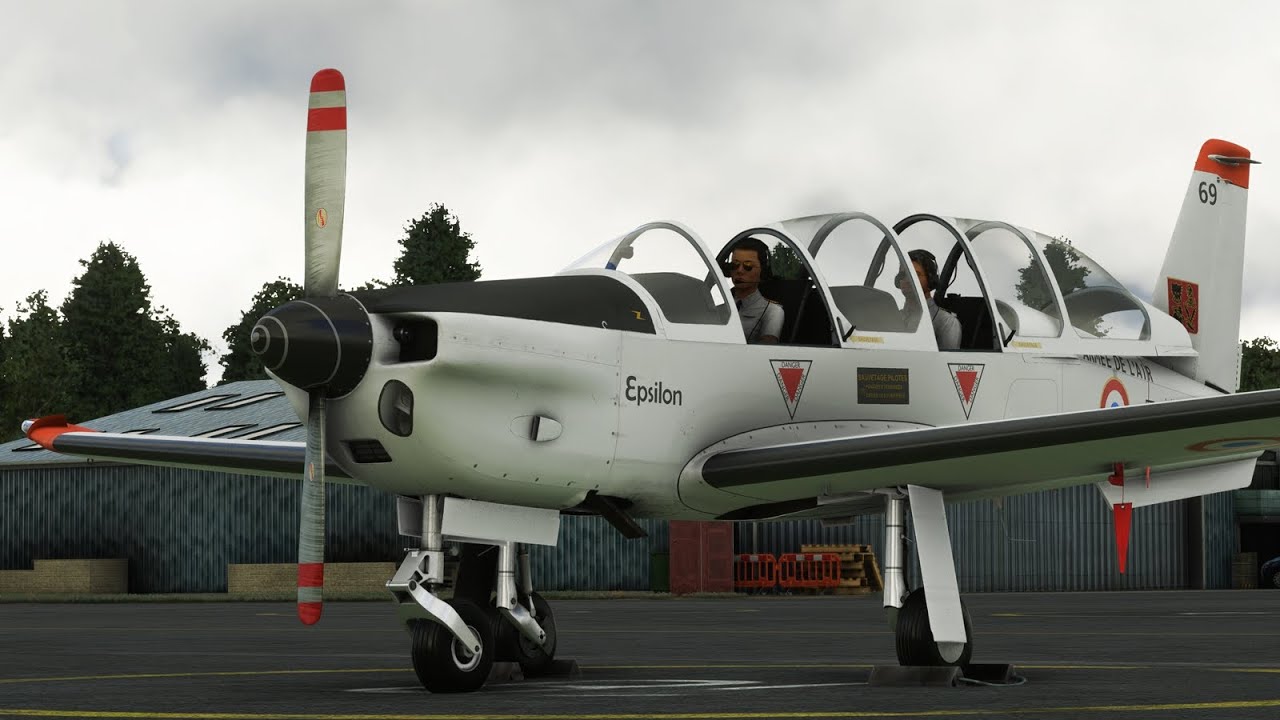 First look at the AzurePoly Socata TB-30 Epsilon in Microsoft Flight Simulator
