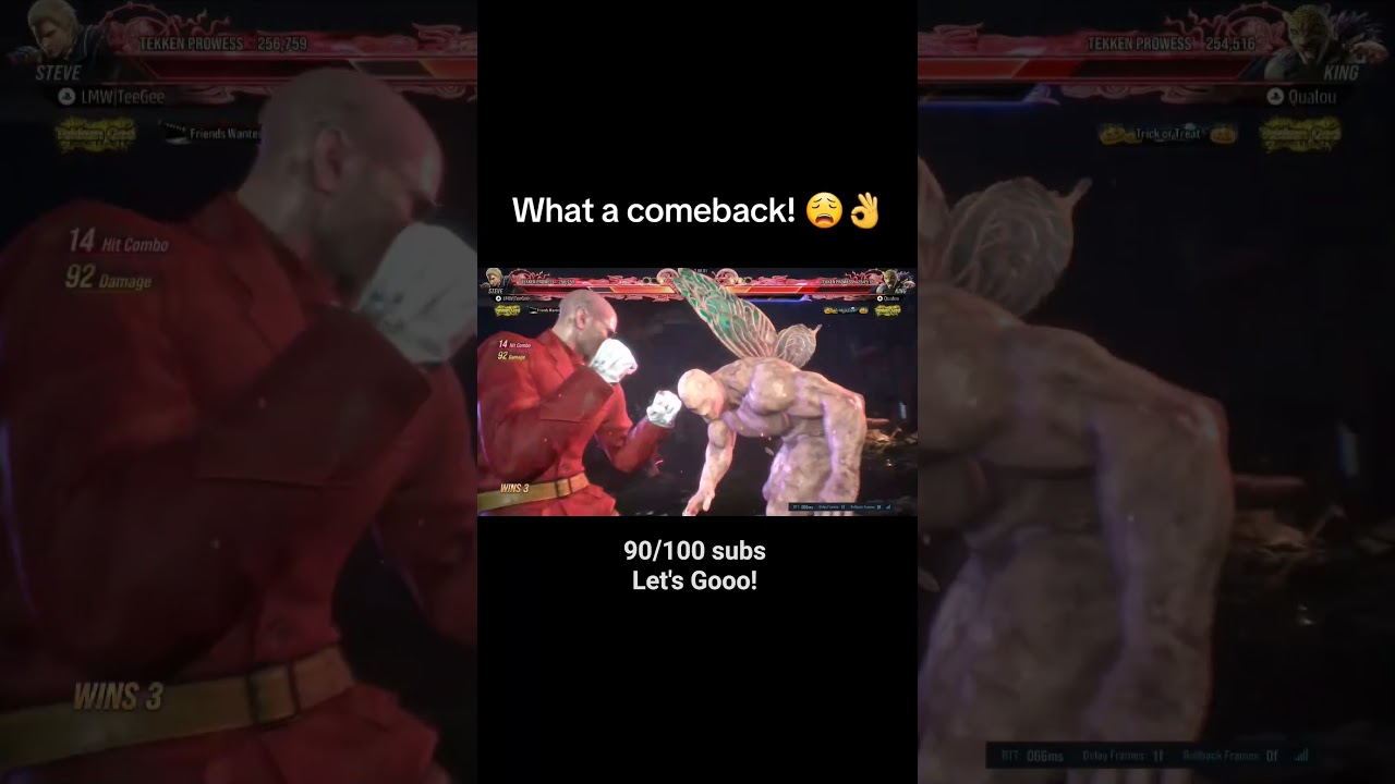 Nice comeback in Tekken 8! 10 subs till 100, let's get it! #tekken8 #gaming #fyp  #comeback #ranked