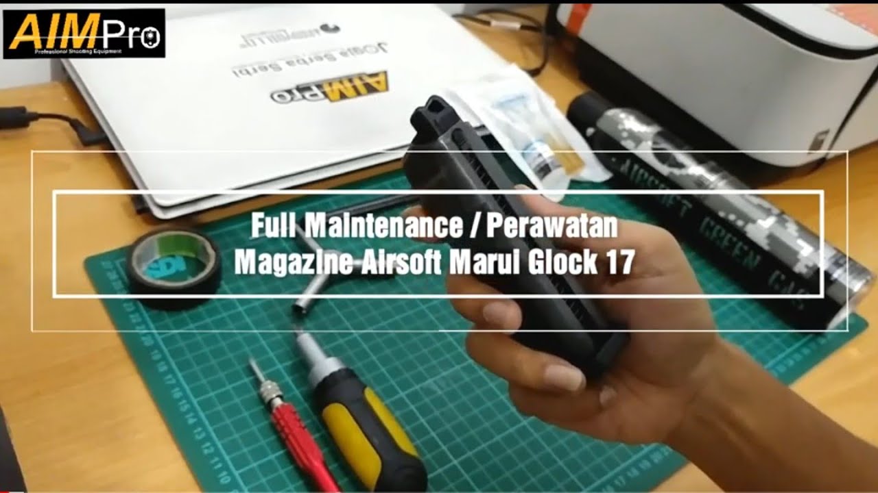 Full Disassembly / Reassembly / Maintenance / Perawatan Magazine Tokyo Marui / TM Glock 17 by AIMPro