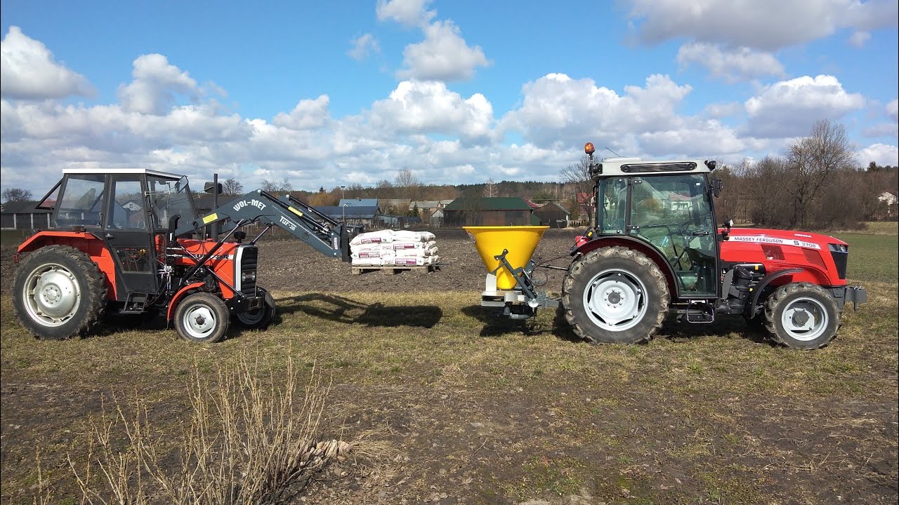 Nawożenie porzeczek potasem wiosna 2023 Massey ferguson & Langren & Ursus 3512 porzeczki