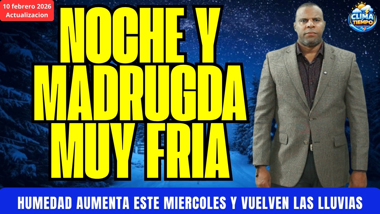 NOCHE MADRUGADA FRIA. EL MIERCOLES VOLVERAN LOS AGUACEROS