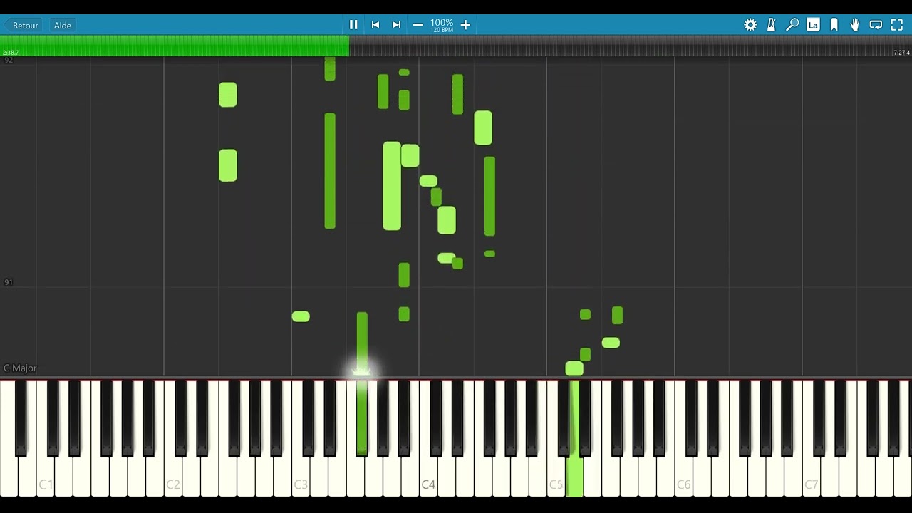 Michel Petrucciani - Round midnight synthesia