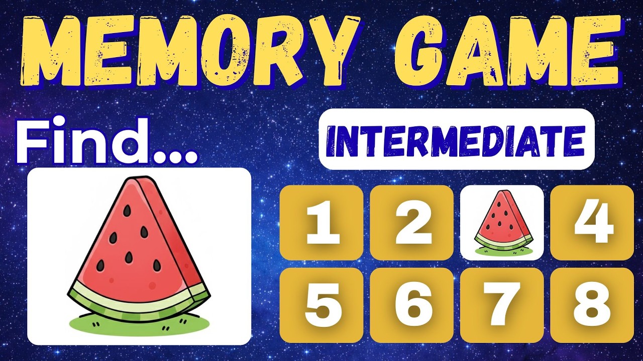 Daily Memory Game #3: Brain Exercises to Improve Focus and Concentration