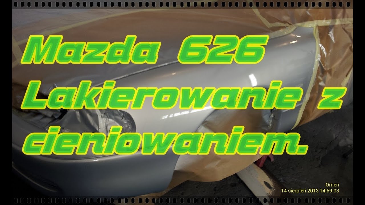Mazda 626 lakierowanie z cieniowaniem cz.3/4