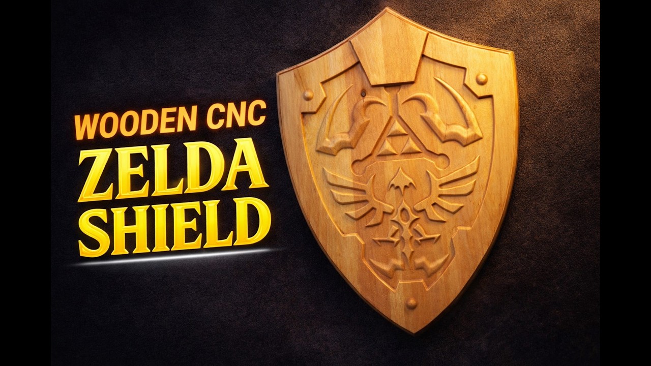 Carving Link's Shield from Zelda on the X-Carve CNC