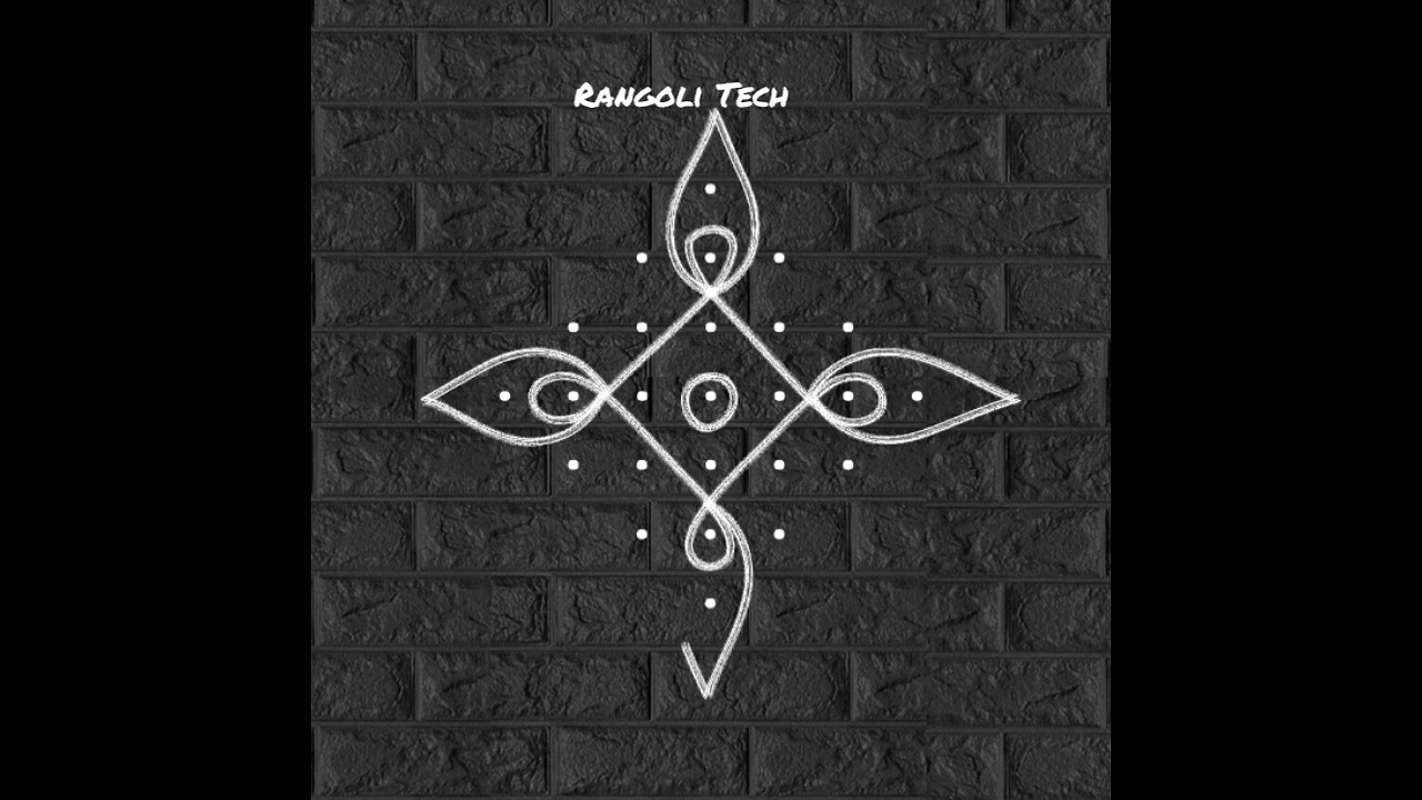 Easy sikku kolam 🌸7 pulli kolam🌺 kambi kolam🌸 neluku kolam🌺