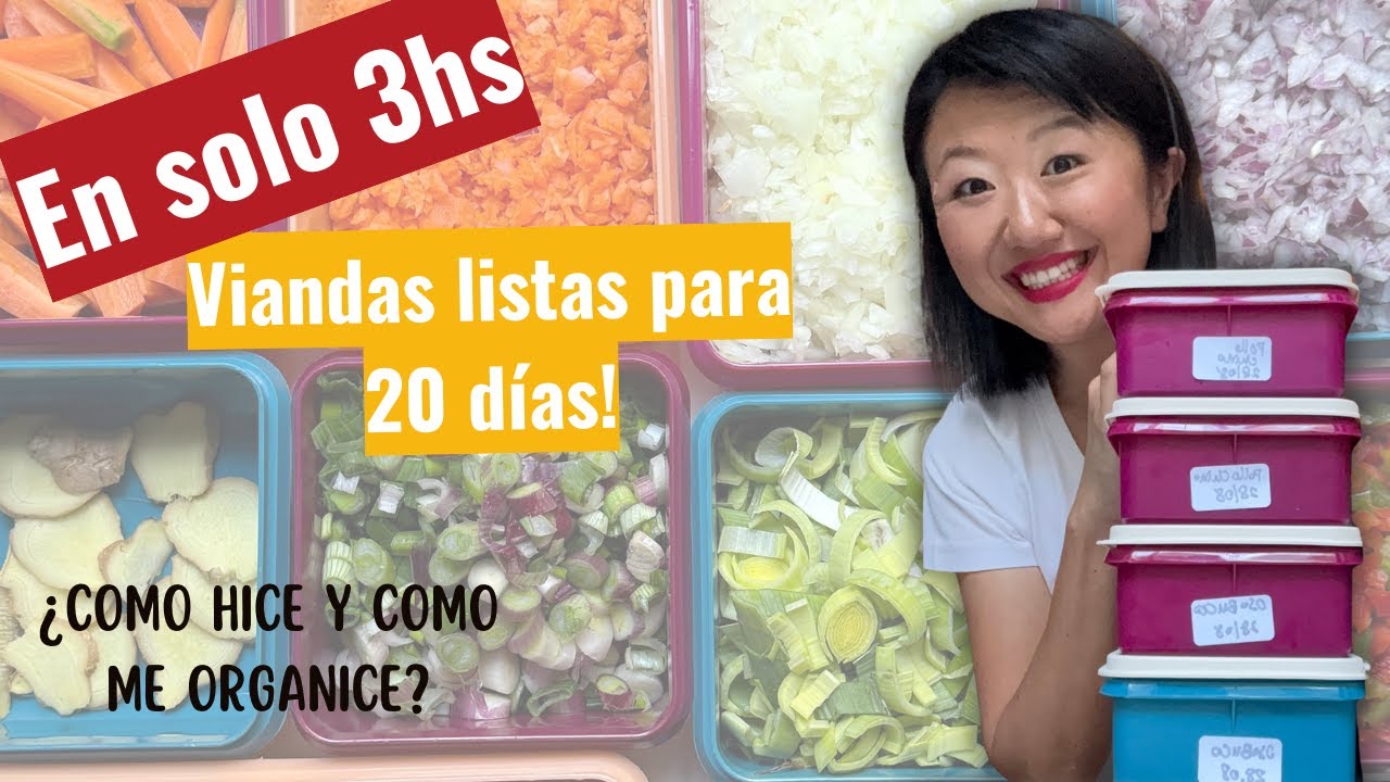 ¡Sobreviví preparando comida para 20 días de viandas!