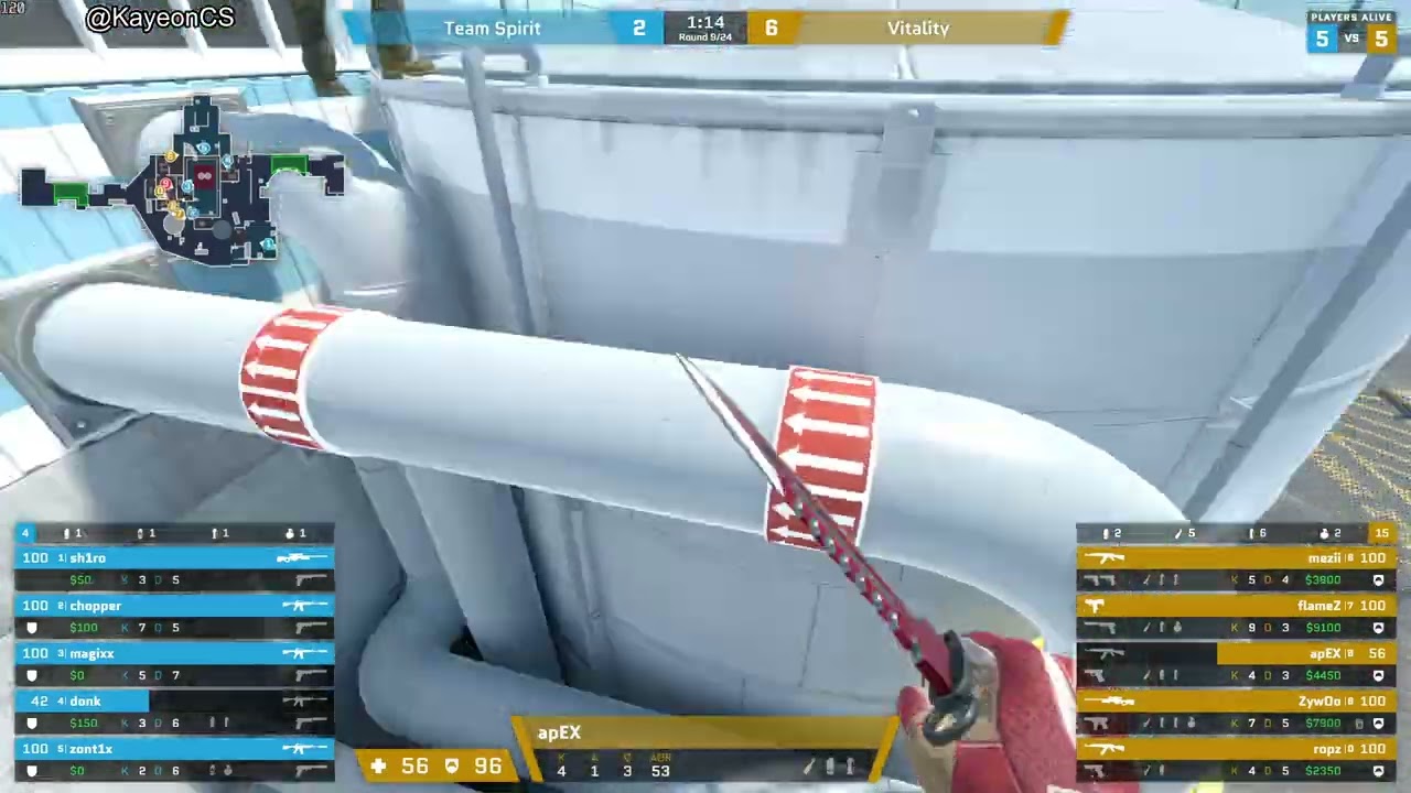 apEX Demo ( 14-14 ) Vitality vs Spirit ( NUKE ) POV | IEM Melbourne 2025