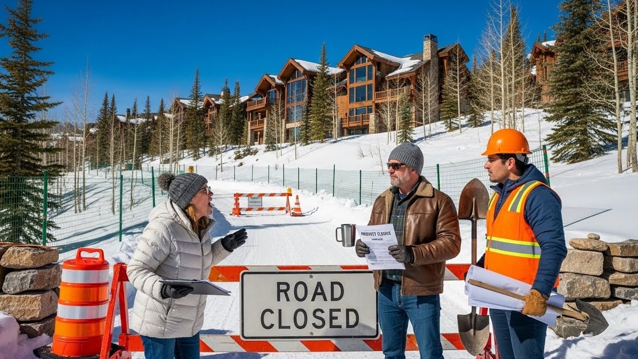 HOA Banned Snowmobiles From My Private Trail, So I Blocked The Road To Their Luxury Ski Cabins
