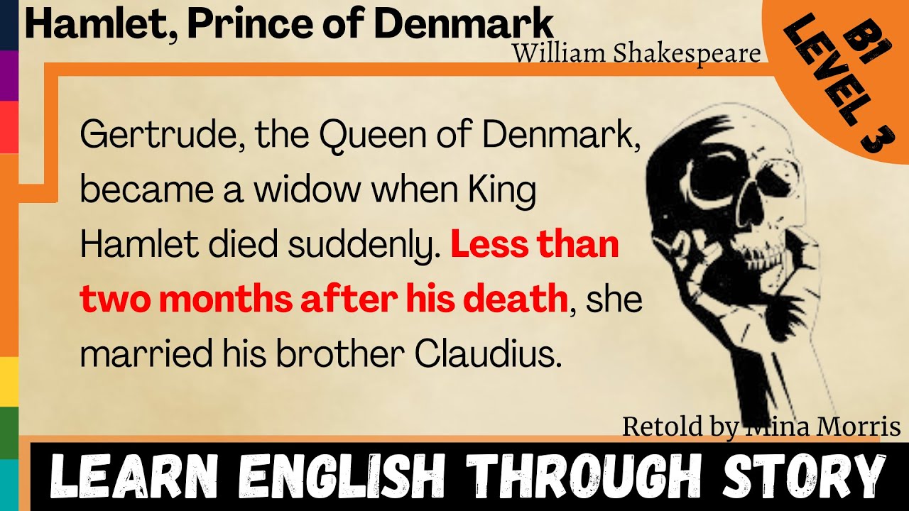 Learn English Through Story | Hamlet, Prince of Denmark by William Shakespeare⭐Level 3⭐B1