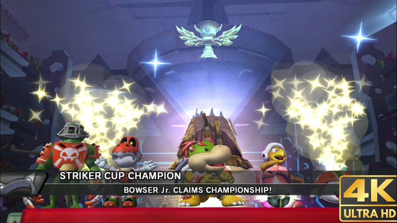 Mario Striker Charged (Wii) - Bowser Jr. (Extreme mode) (4K)
