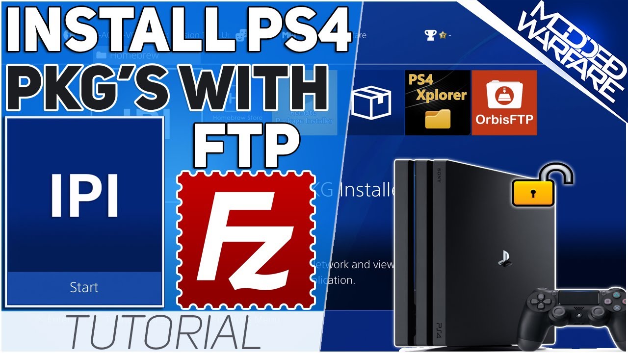 (Эпизод 19) Как установить PS4 PKG через FTP (9.00 или ниже)