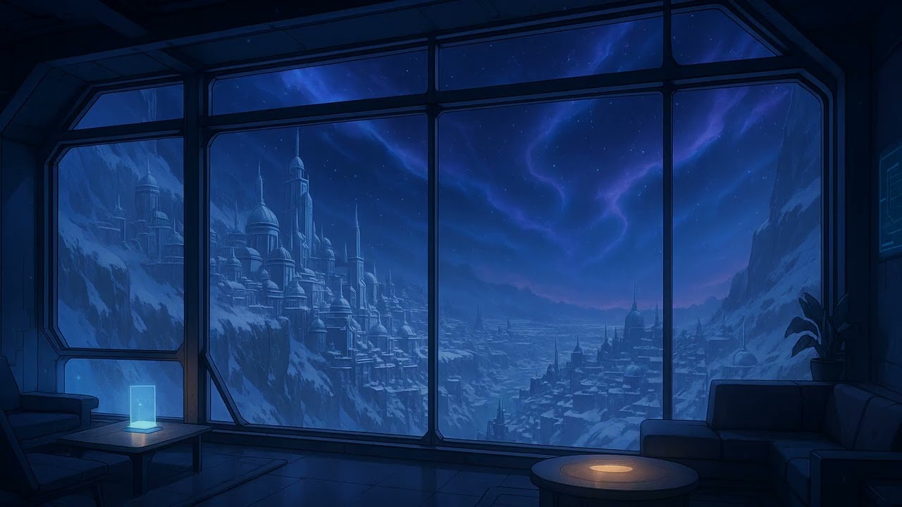 working late in orbit over the city ✨ | space lofi