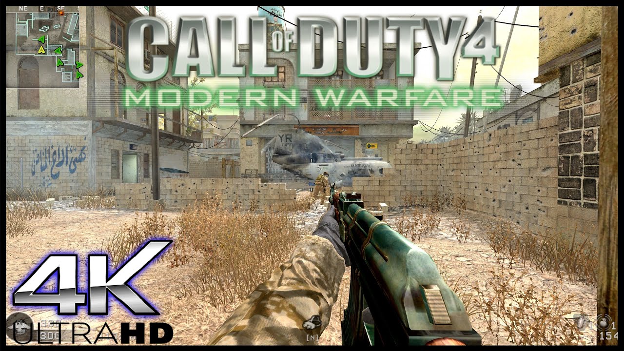 Call of Duty 4 Modern Warfare Multiplayer 2020 Crash Gameplay 4K