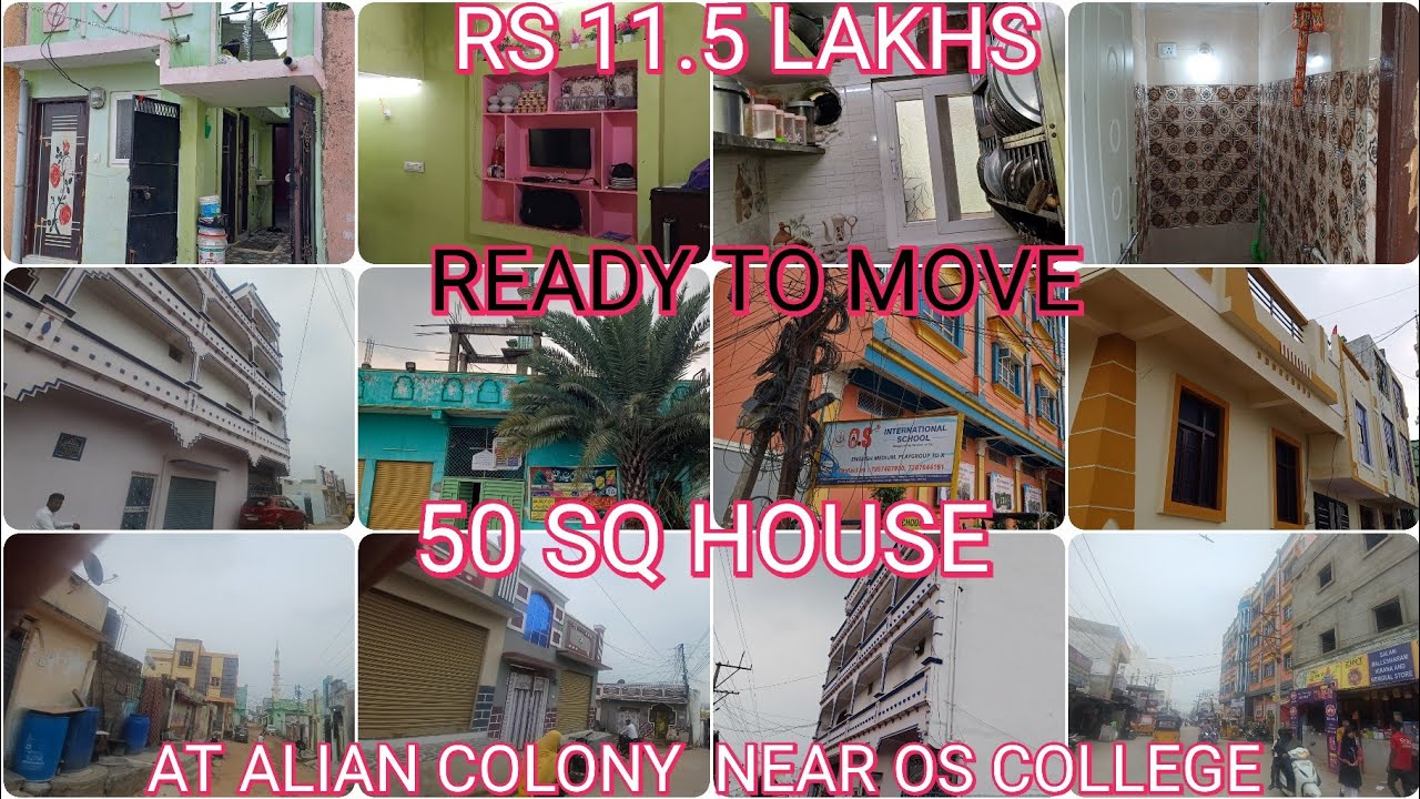 P ( SOLD OUT)Ready to move 50 sq house Rs 11.5 lakhs at alian colony near os college 