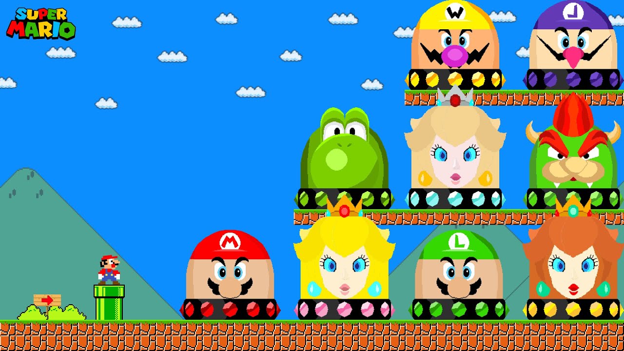 Can Mario Collect Ultimate All Character Mario Game Switch in Super Mario Bros.?