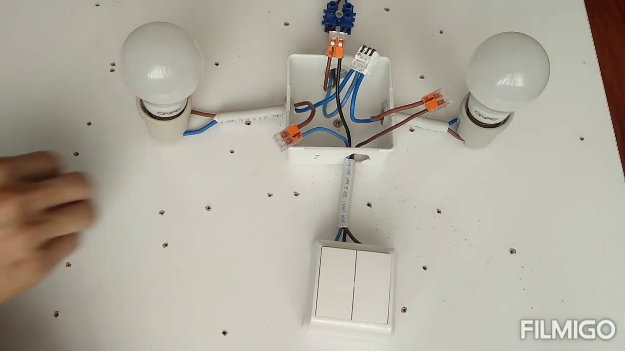Komütatör anahtar bağlantısı Nasıl yapılır. iki lambalı ve iki anahtarlı elektirik tesisatı montajı.