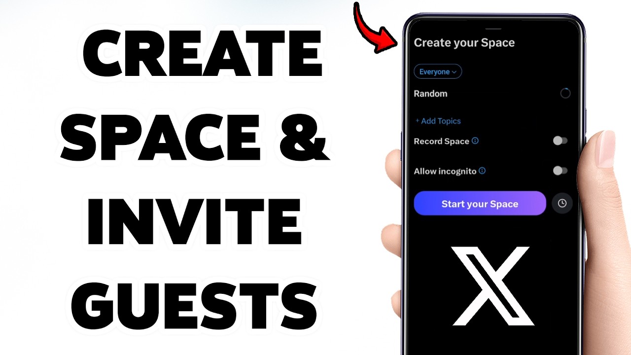 Как создать пространство в Твиттере и пригласить гостей || Create Space On X 2026