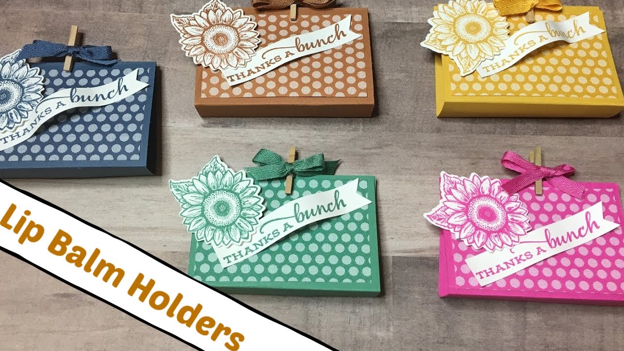 Chapstick Holders DIY Using Stampin Up In Colors Simple and Easy Tutorial