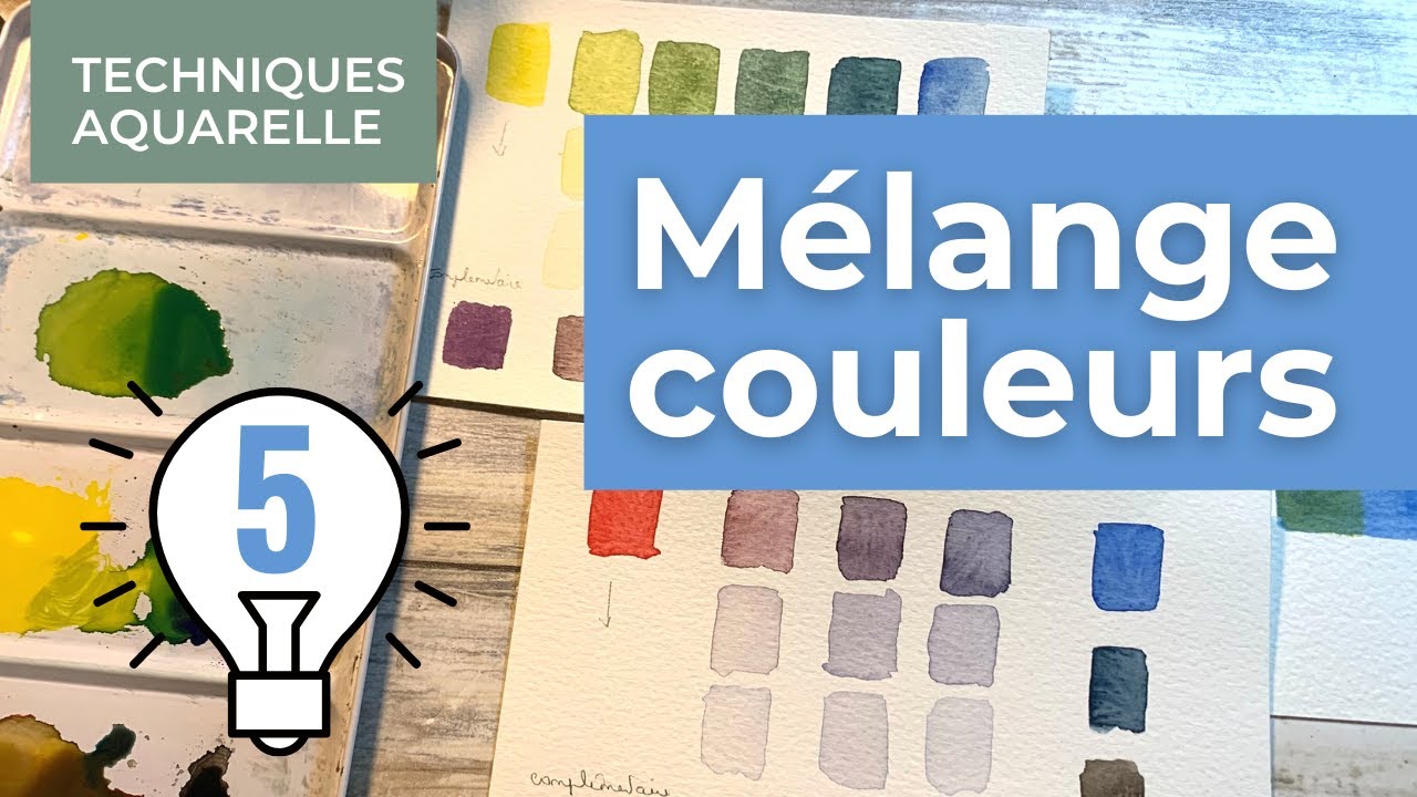 Le mélange de couleurs aquarelle en 5 astuces