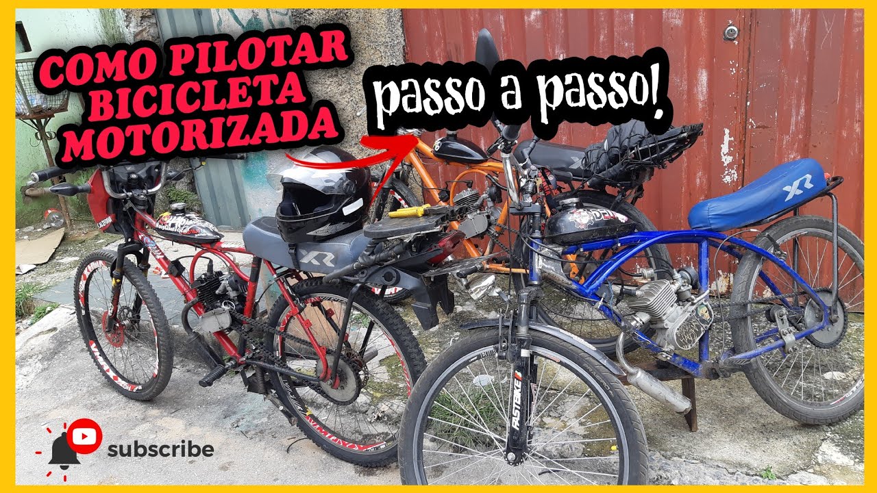 COMO ANDAR DE BIKE MOTORIZADA PASSO A PASSO!