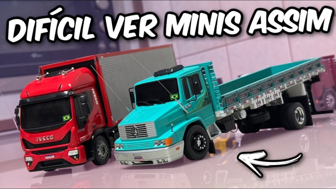 MOSTRANDO MINIATURAS DE CAMINHÕES QUALIFICADOS DO CASÃO GBN