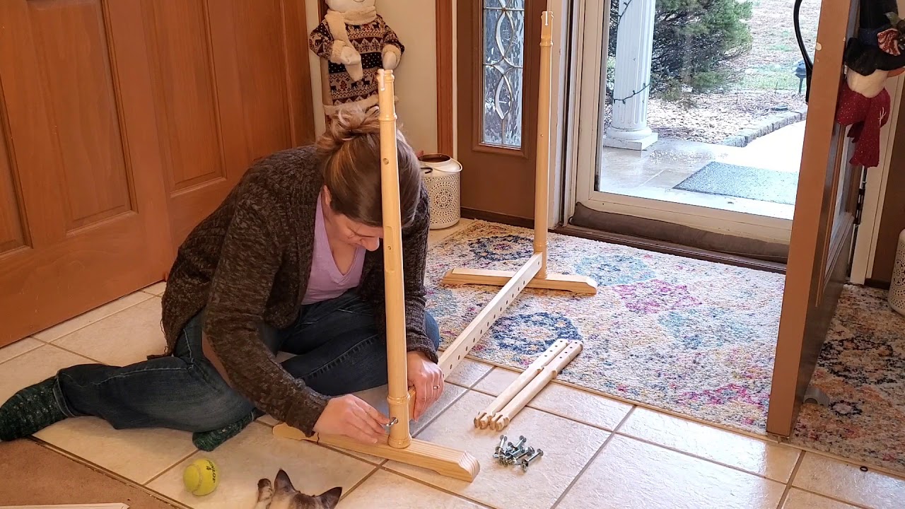 Assembling the Kromski Harp Loom Stand
