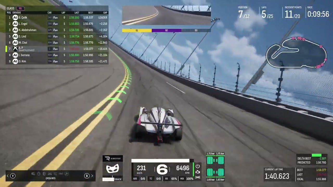Rennsport test race- 25 laps- RAGE QUIT!!! (Xbox Series X)