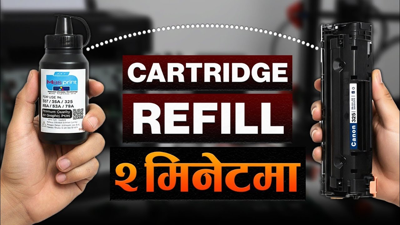 How to Refill Canon 325 Cartridge in 2 Minutes | Full Tutorial