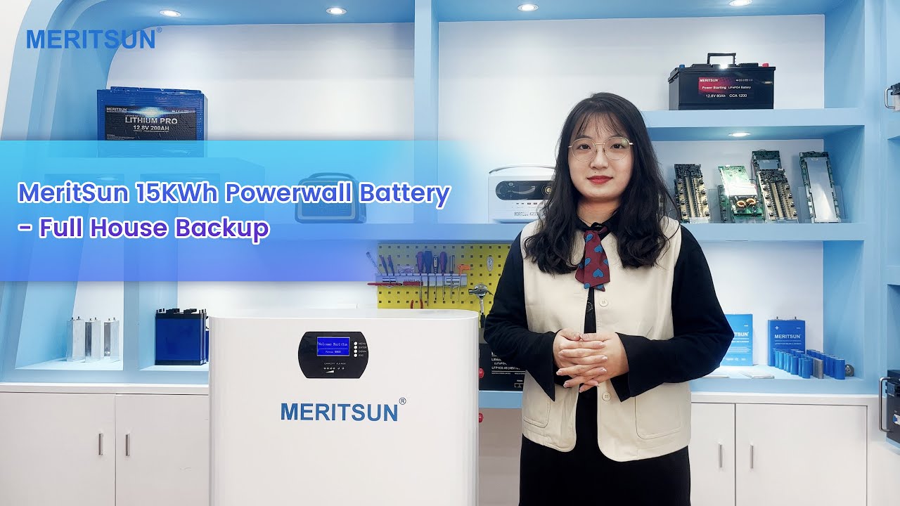MeritSun 15KWh Powerwall Battery - Full House Backup
