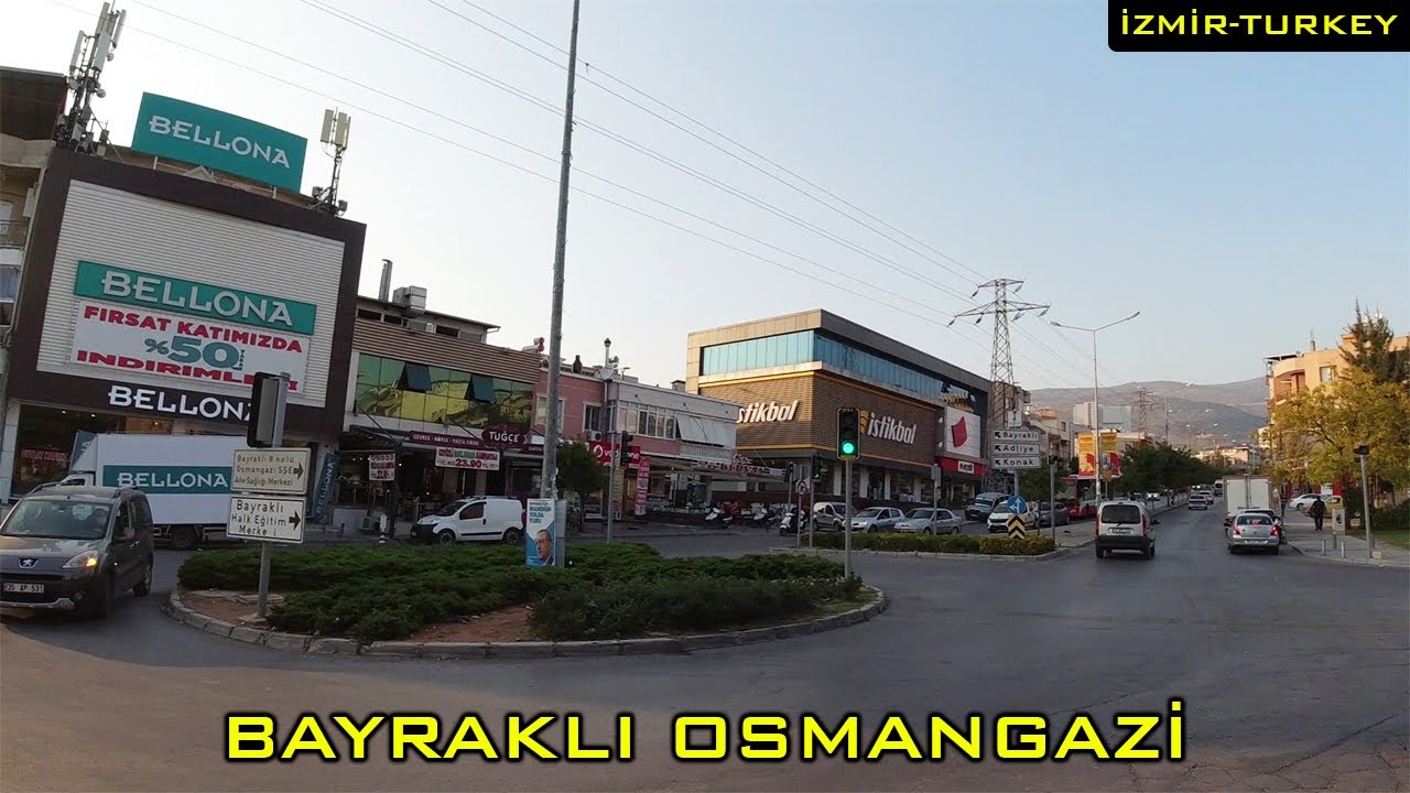 Bayraklı Osmangazi Tanıtım - Izmir Turkey Walking Tour 2020