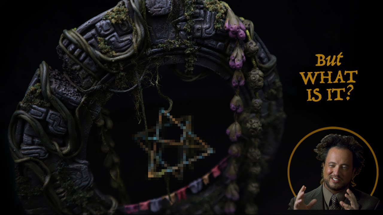 Ancient Alien Stargate Found ...On my Desk | Polymer Clay UV Resin Miniature Diorama