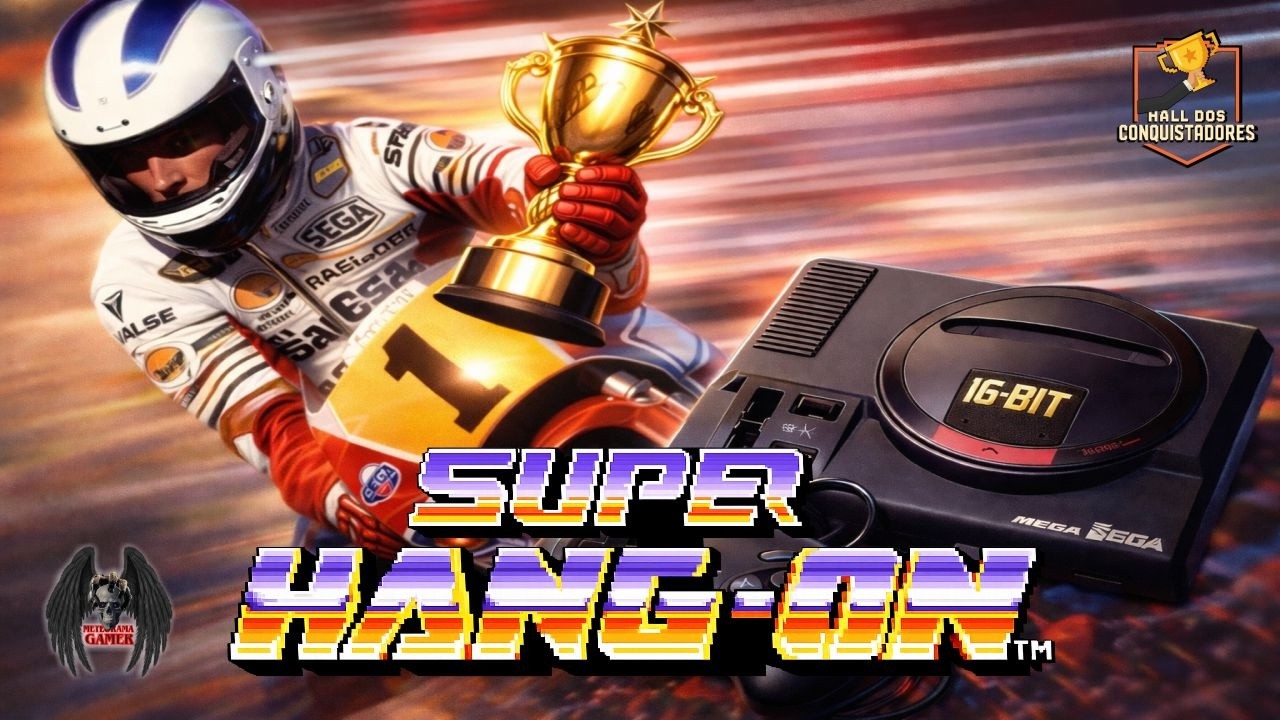 O Desafio da Platina em Hang-On! #superhang #megadrive #meteoramagame