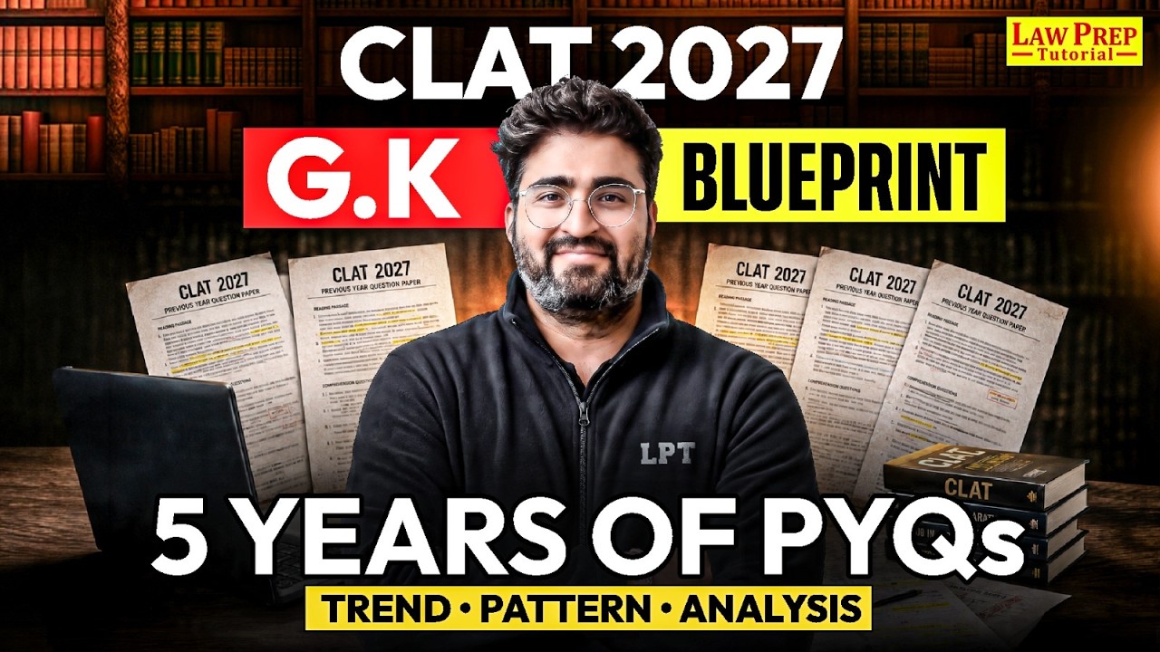 CLAT 2027 GK & Current Affairs: 5-Year PYQ Analysis 🔥 | REAL Trend & Preparation Strategy