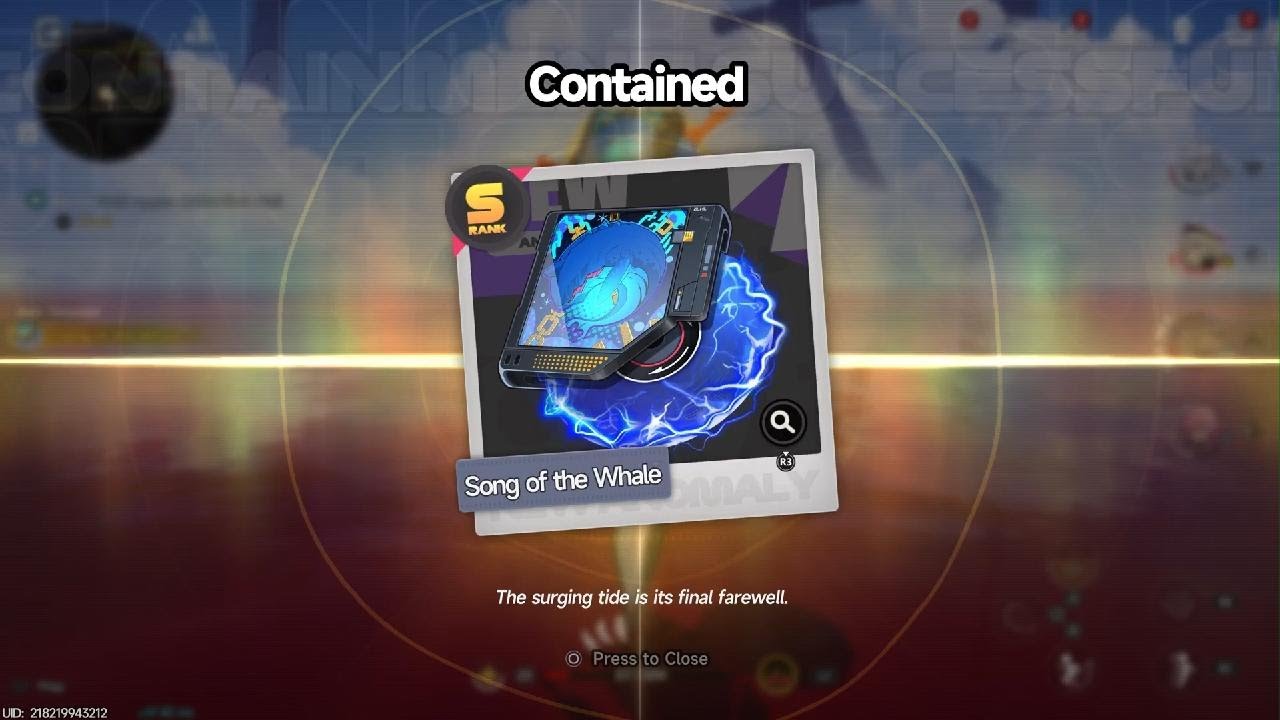 NTE Song of the Whale... what?